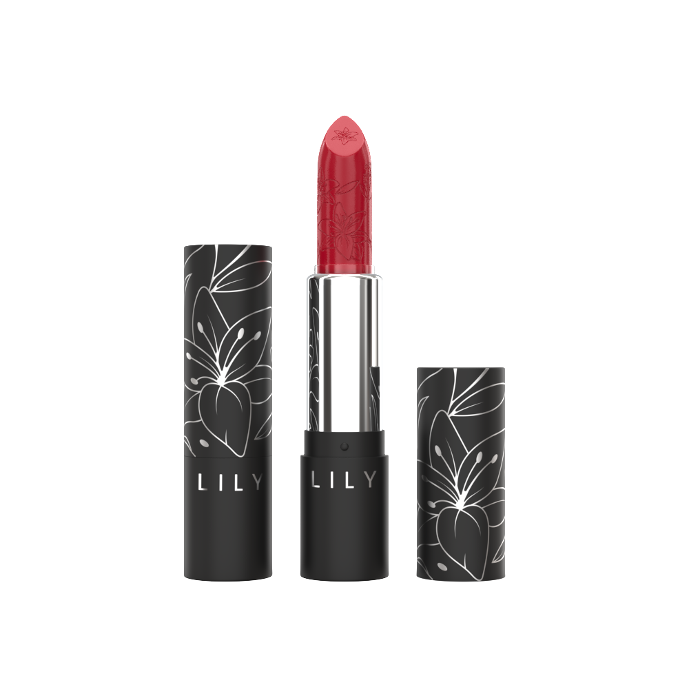 Lily Satin Lipstick - Blaze - Herlan